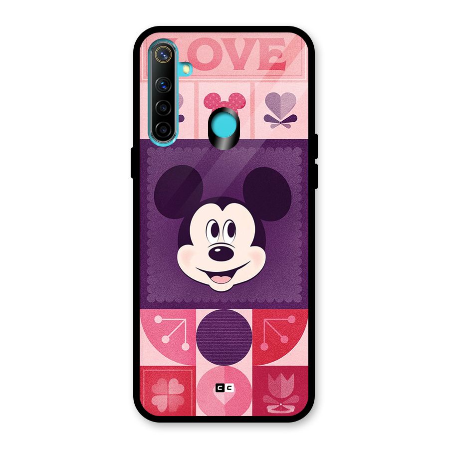 Mice In Love Glass Back Case for Realme 5i