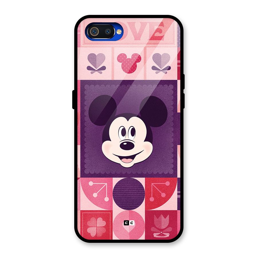 Mice In Love Glass Back Case for Realme C2
