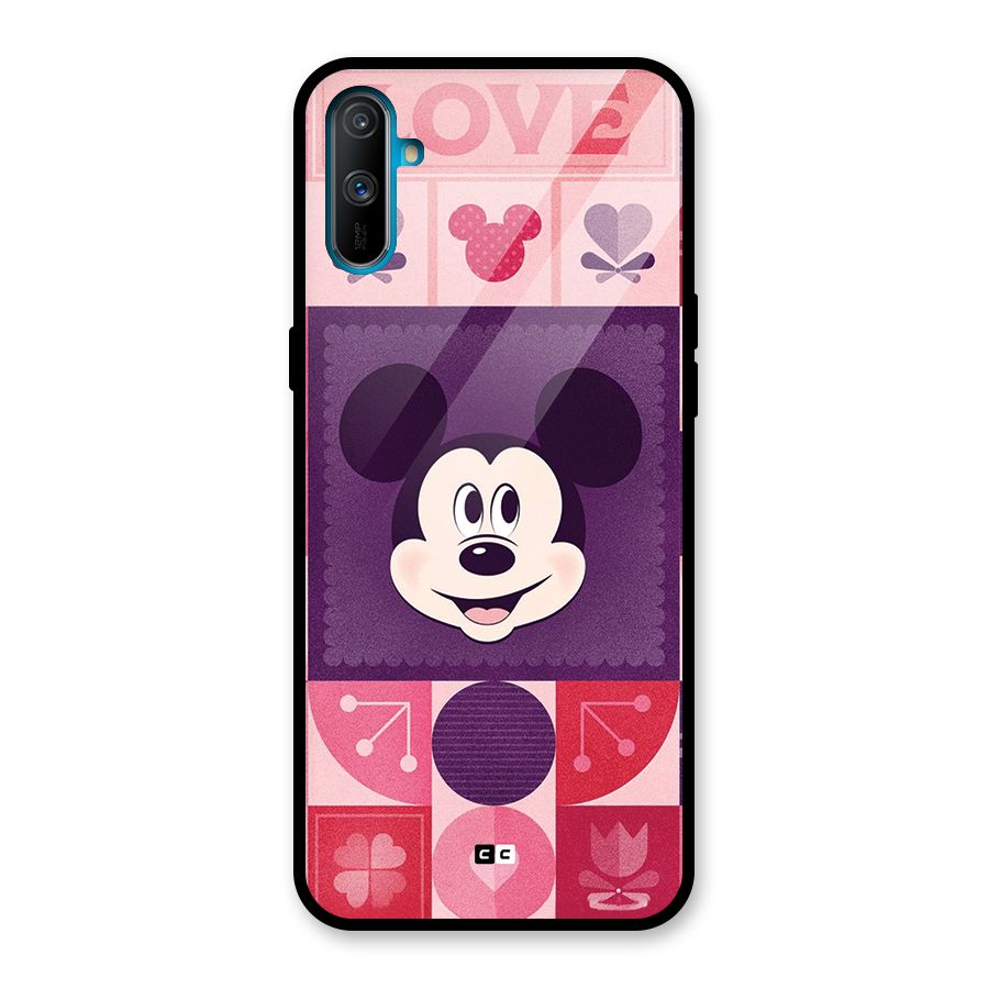 Mice In Love Glass Back Case for Realme C3