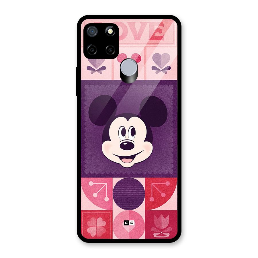 Mice In Love Glass Back Case for Realme Narzo 20