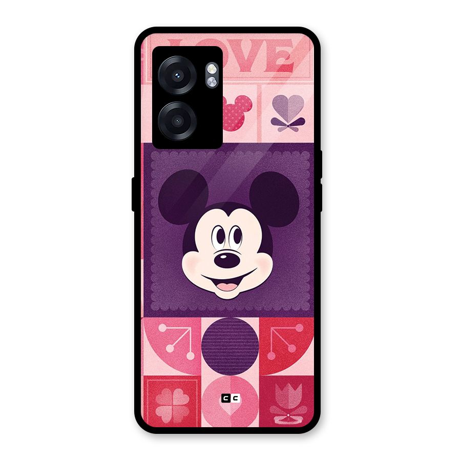 Mice In Love Glass Back Case for Realme Narzo 50 5G