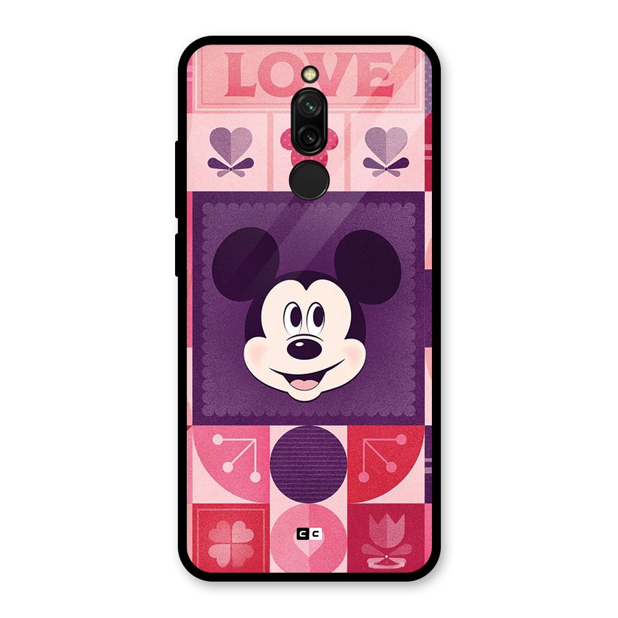 Mice In Love Glass Back Case for Redmi 8
