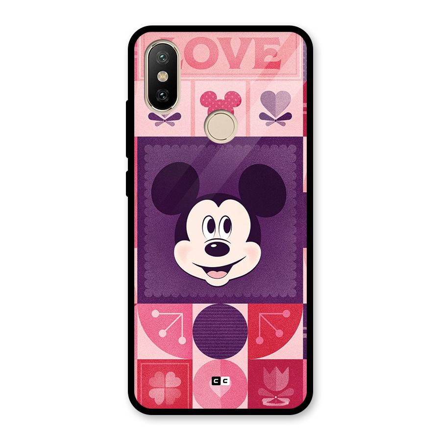 Mice In Love Glass Back Case for Redmi A2