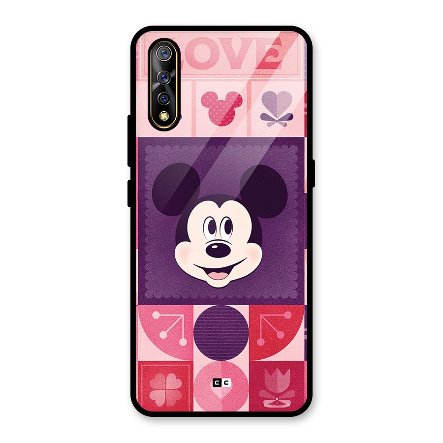 Mice In Love Glass Back Case for Vivo S1