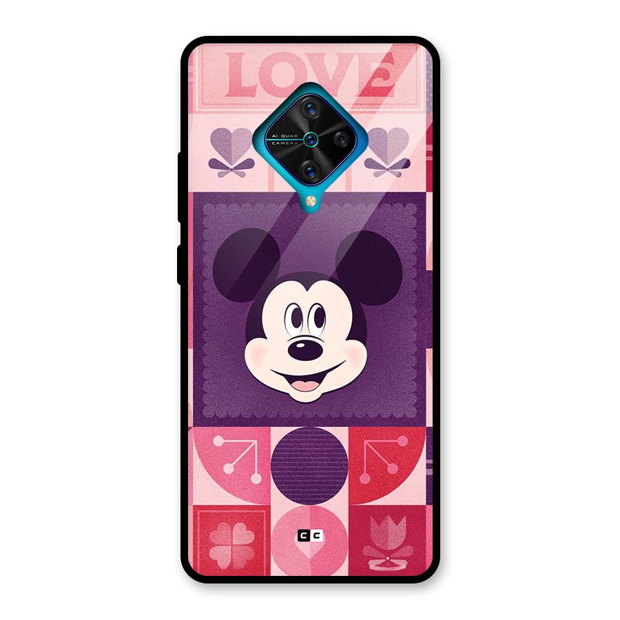 Mice In Love Glass Back Case for Vivo S1 Pro
