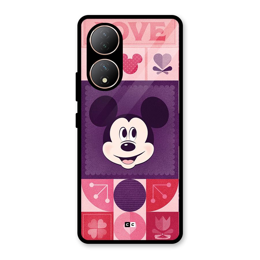 Mice In Love Glass Back Case for Vivo T2