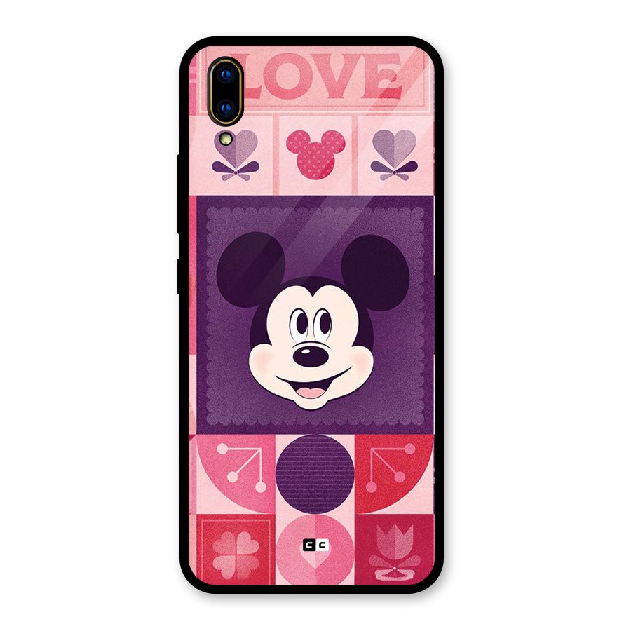 Mice In Love Glass Back Case for Vivo V11 Pro