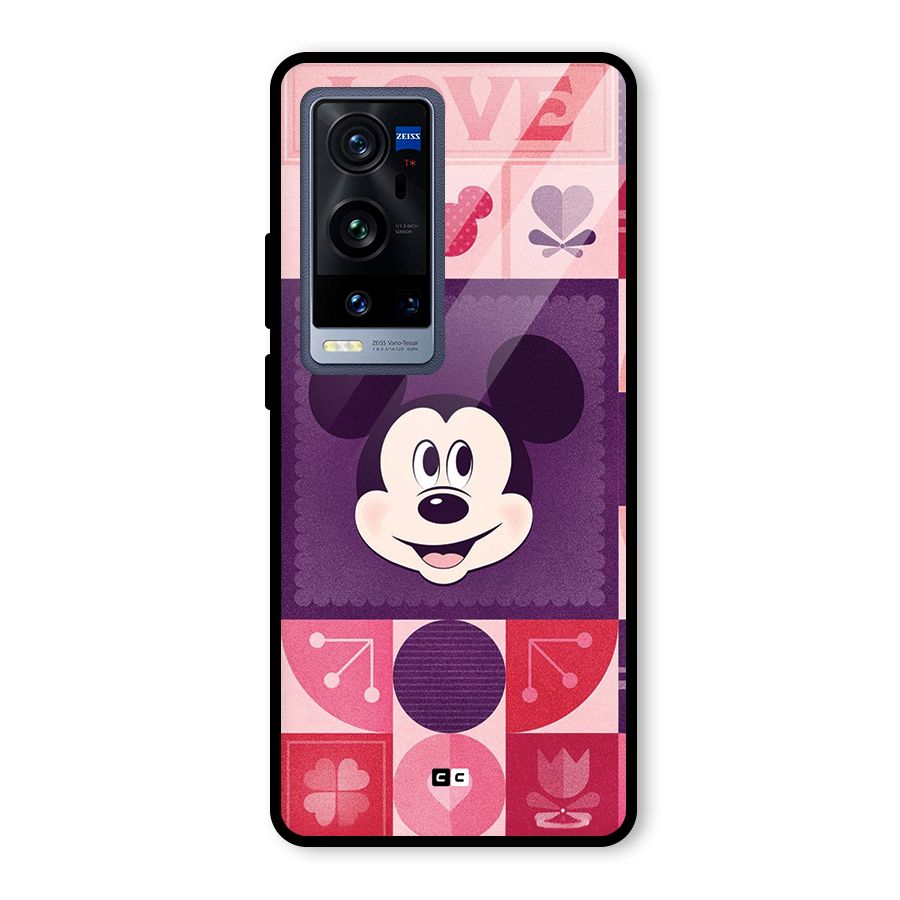 Mice In Love Glass Back Case for Vivo X60 Pro Plus