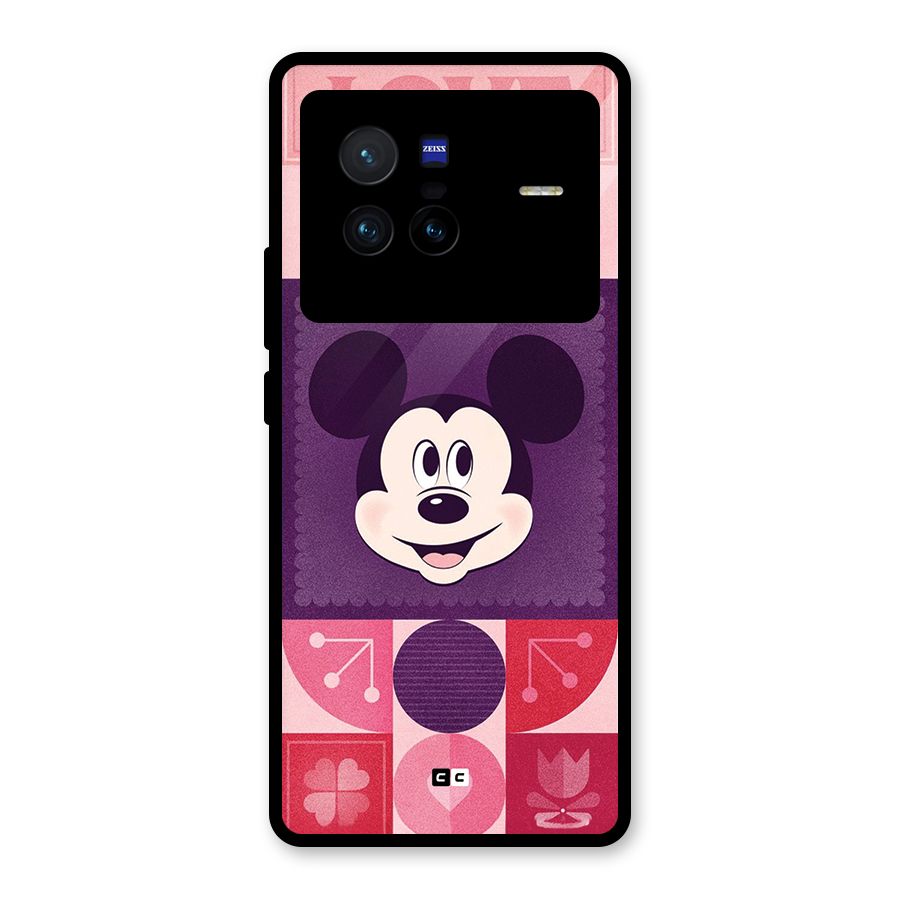 Mice In Love Glass Back Case for Vivo X80