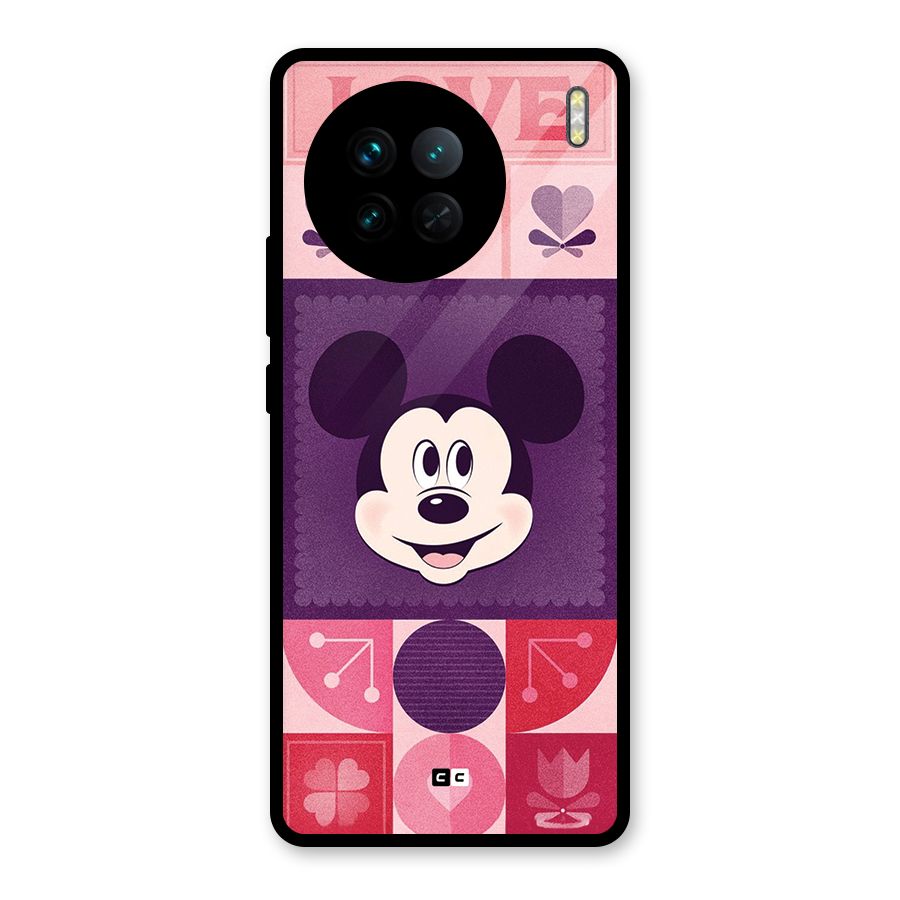 Mice In Love Glass Back Case for Vivo X90