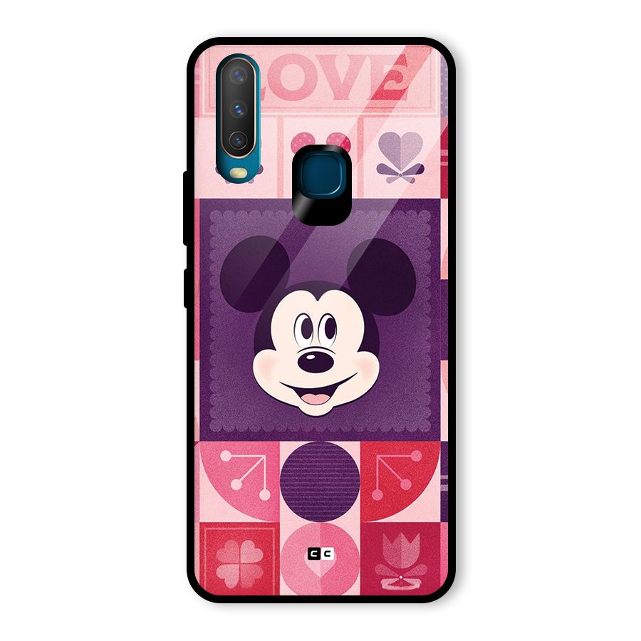 Mice In Love Glass Back Case for Vivo Y17