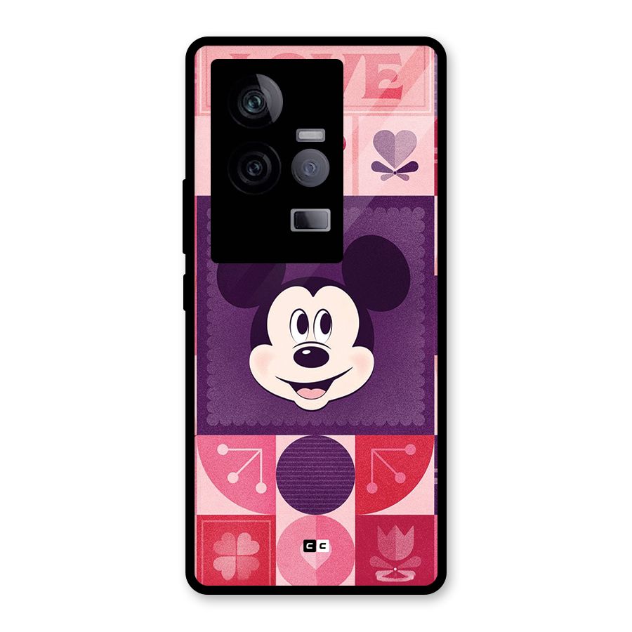 Mice In Love Glass Back Case for Vivo iQOO 11 5G