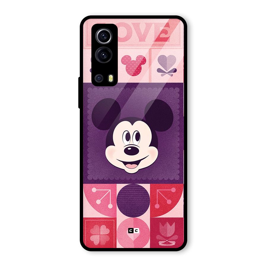 Mice In Love Glass Back Case for Vivo iQOO Z3
