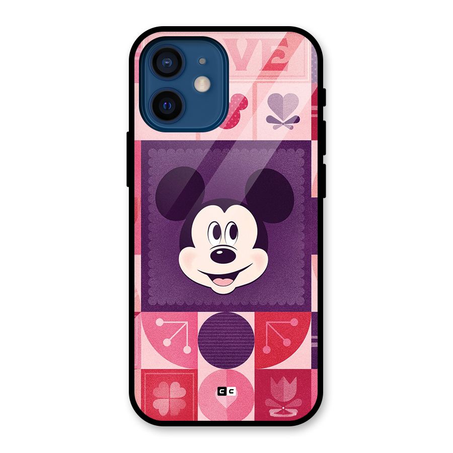 Mice In Love Glass Back Case for iPhone 12 Mini