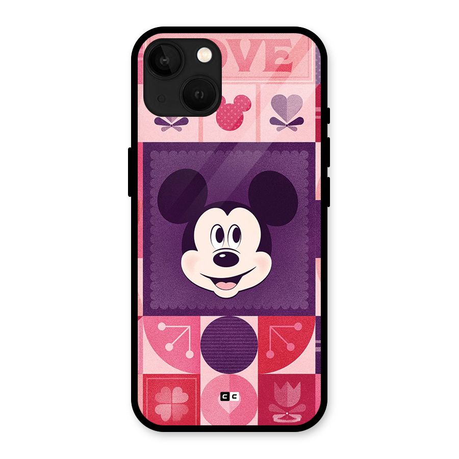 Mice In Love Glass Back Case for iPhone 13