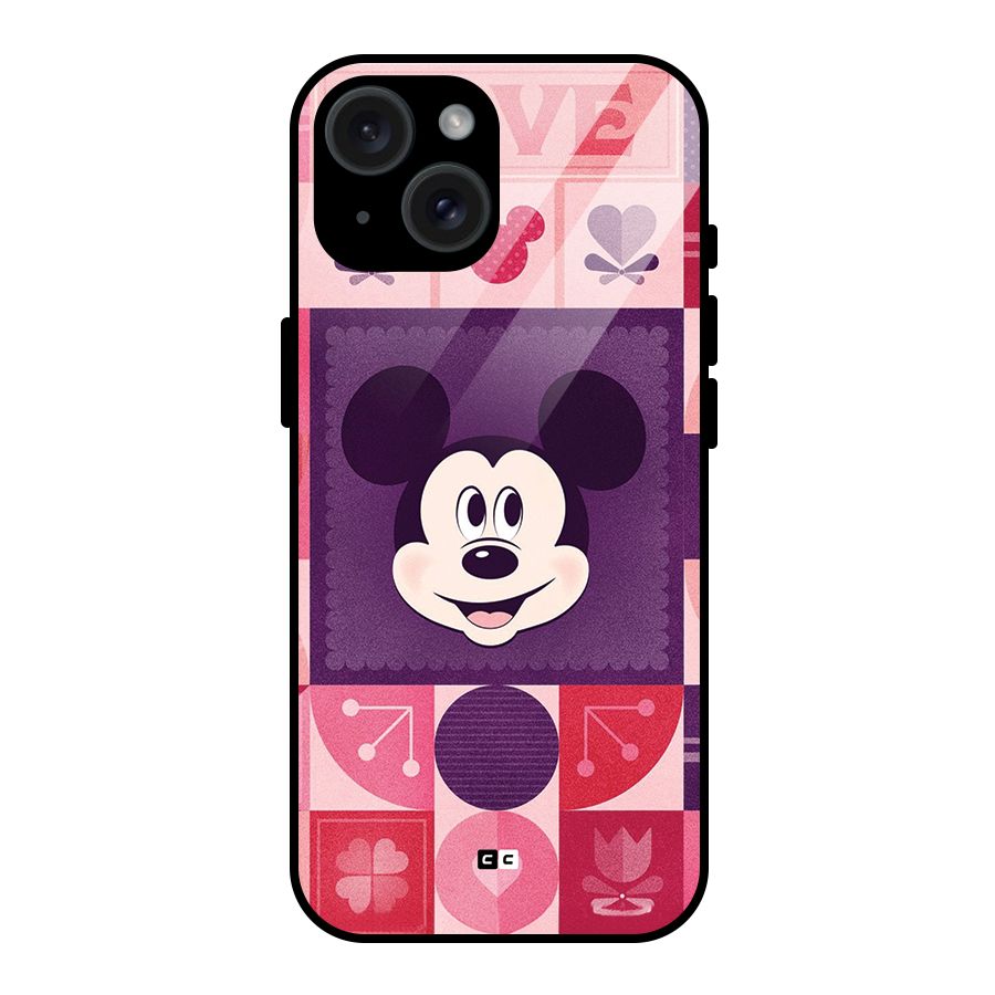 Mice In Love Glass Back Case for iPhone 15