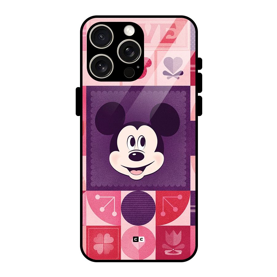 Mice In Love Glass Back Case for iPhone 15 Pro Max