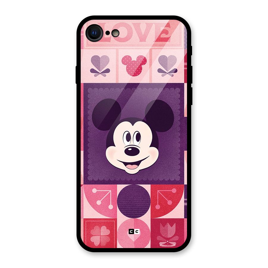 Mice In Love Glass Back Case for iPhone 8