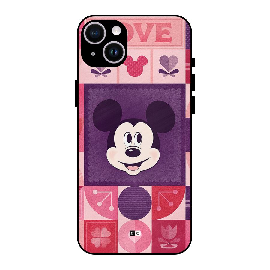 Mice In Love Metal Back Case for iPhone 14 Plus
