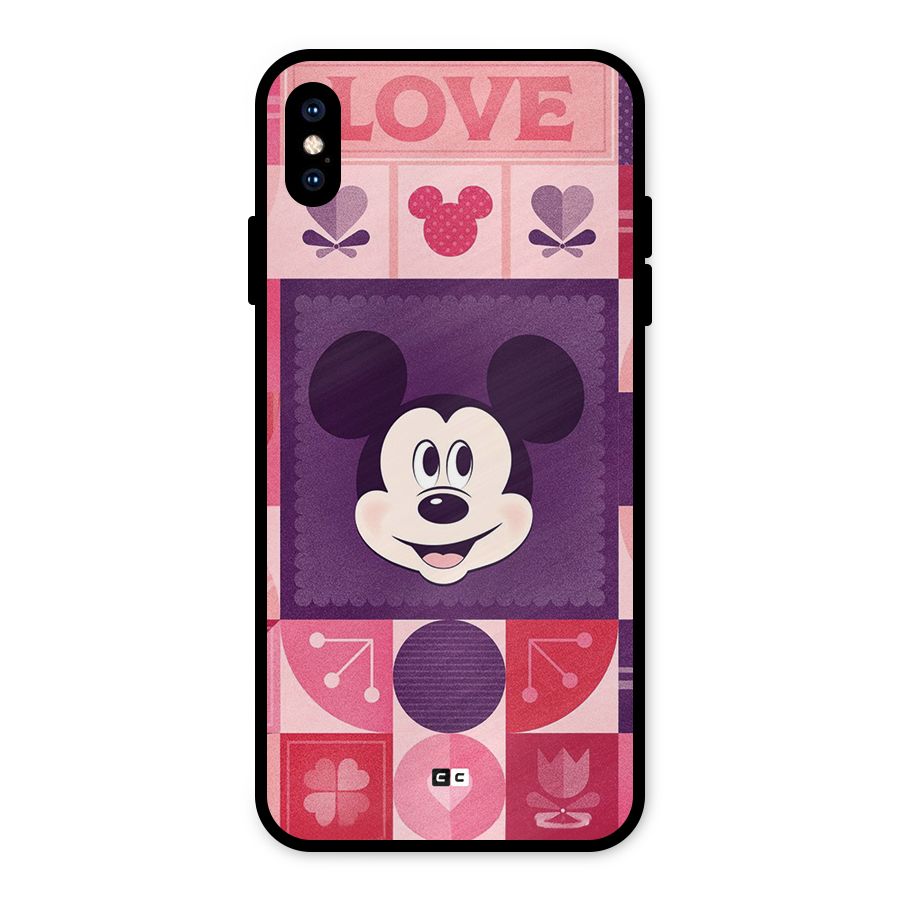 Mice In Love Metal Back Case for iPhone XS Max