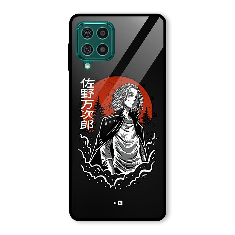Mickey illustration Glass Back Case for Galaxy F62