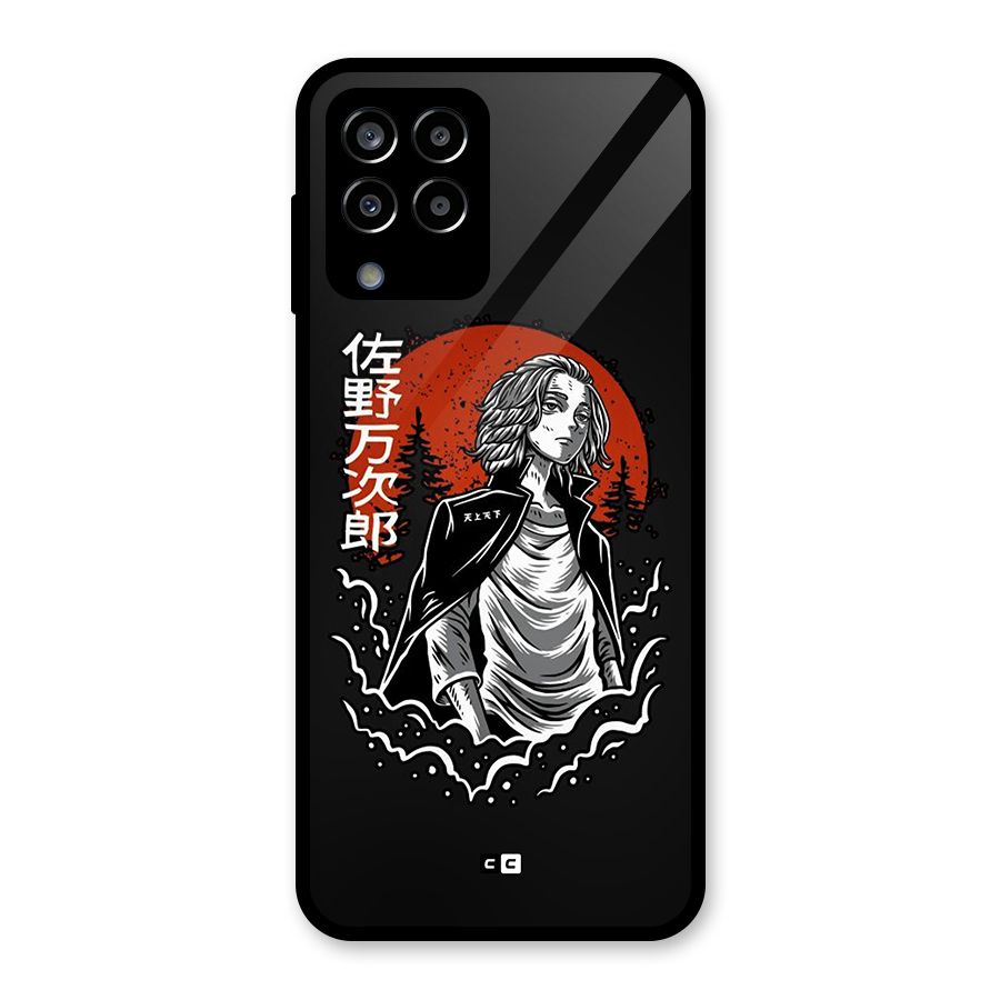 Mickey illustration Glass Back Case for Galaxy M33