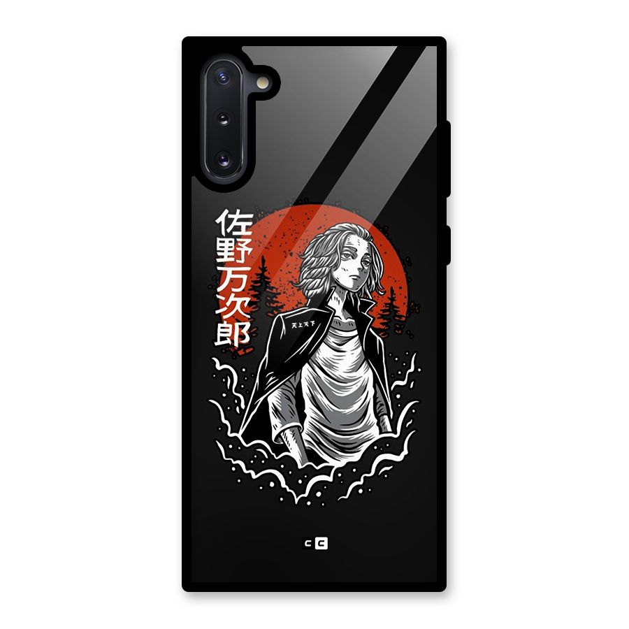Mickey illustration Glass Back Case for Galaxy Note 10