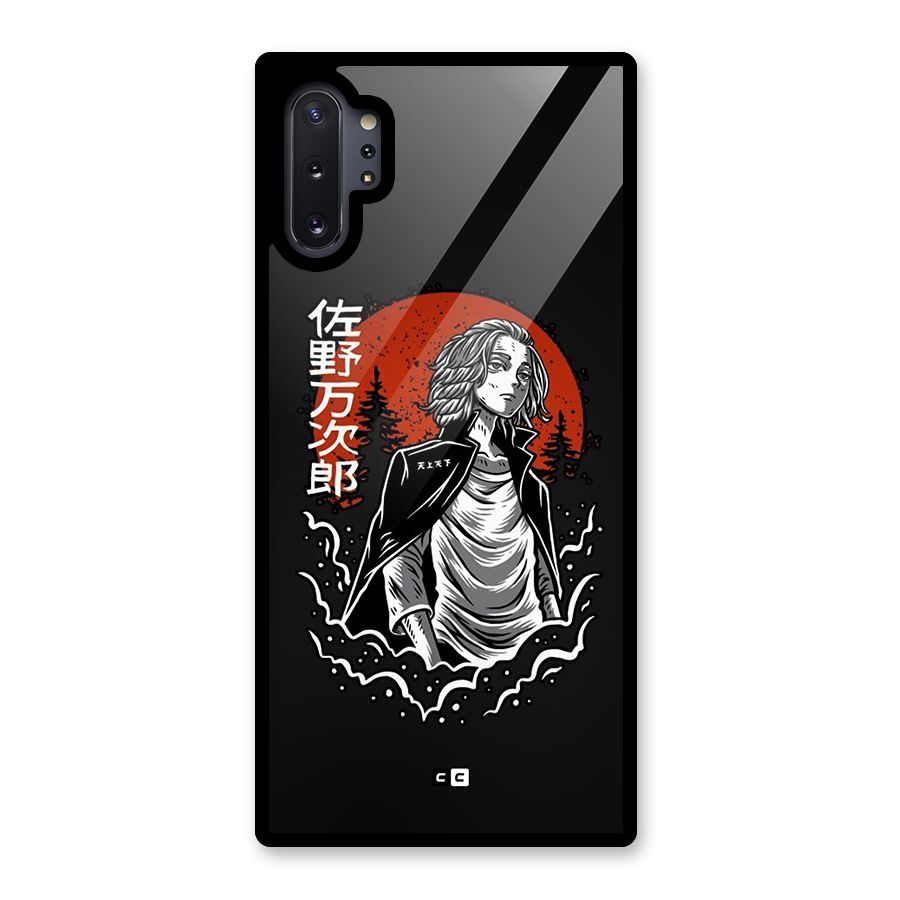 Mickey illustration Glass Back Case for Galaxy Note 10 Plus
