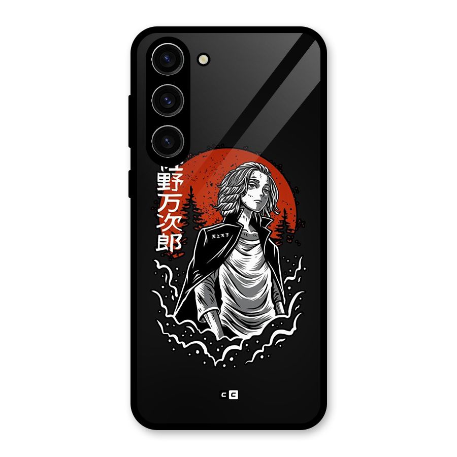 Mickey illustration Glass Back Case for Galaxy S23 Plus