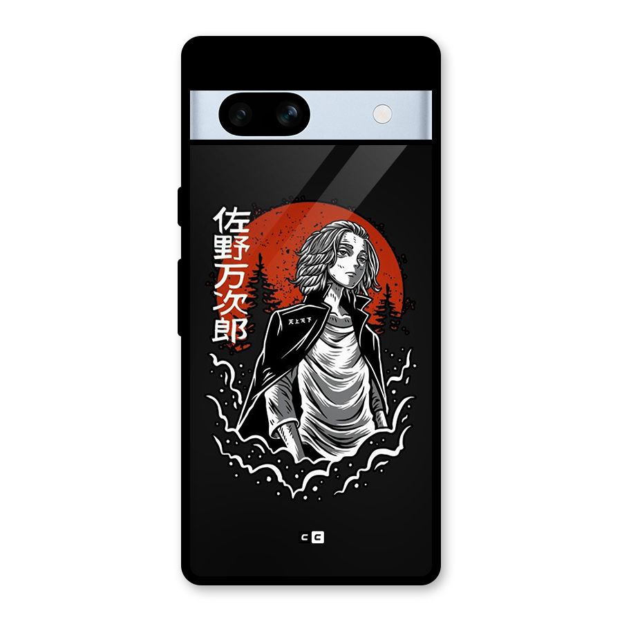 Mickey illustration Glass Back Case for Google Pixel 7a