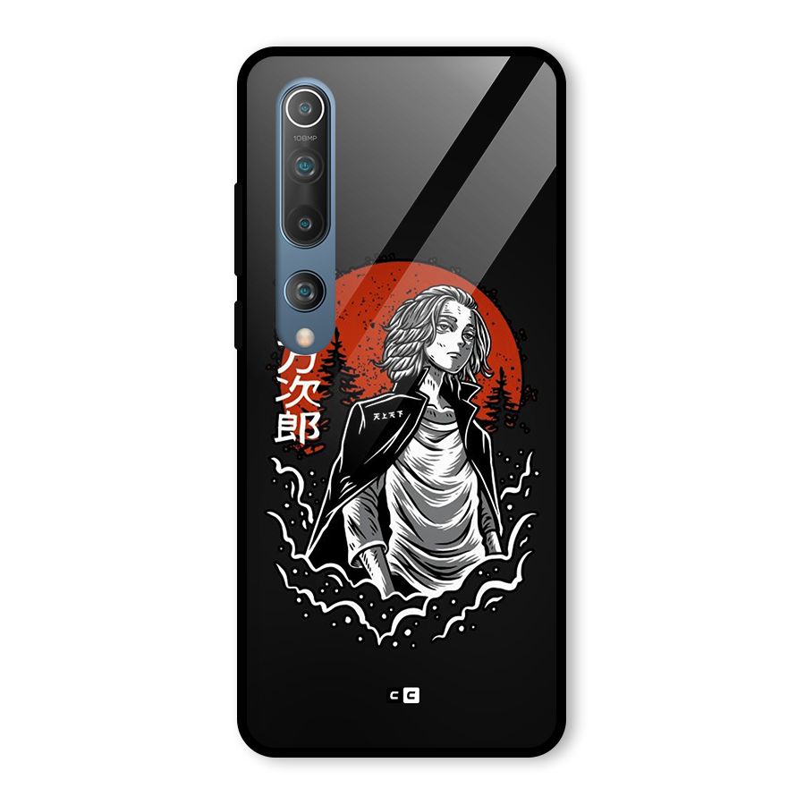 Mickey illustration Glass Back Case for Mi 10