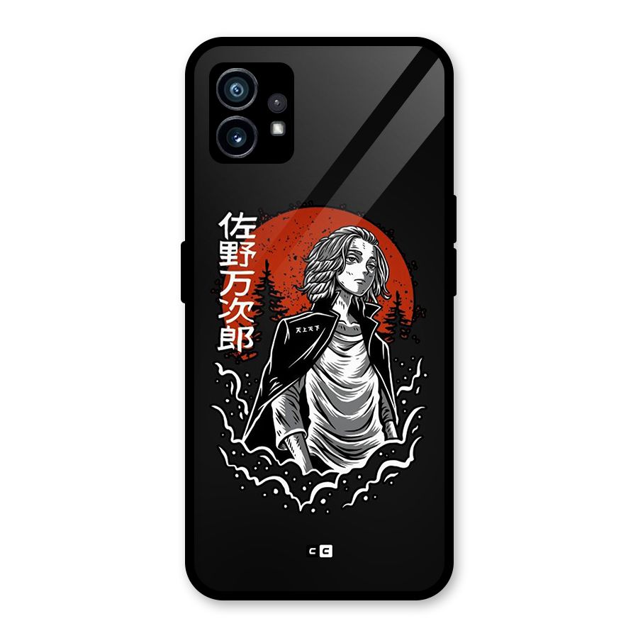 Mickey illustration Glass Back Case for Nothing Phone 1