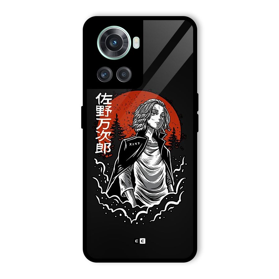 Mickey illustration Glass Back Case for OnePlus 10R
