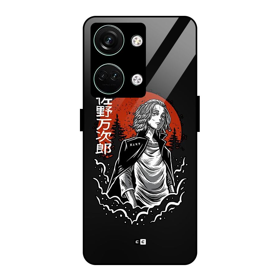 Mickey illustration Glass Back Case for Oneplus Nord 3