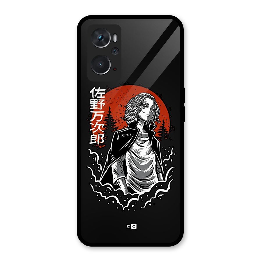 Mickey illustration Glass Back Case for Oppo K10 4G