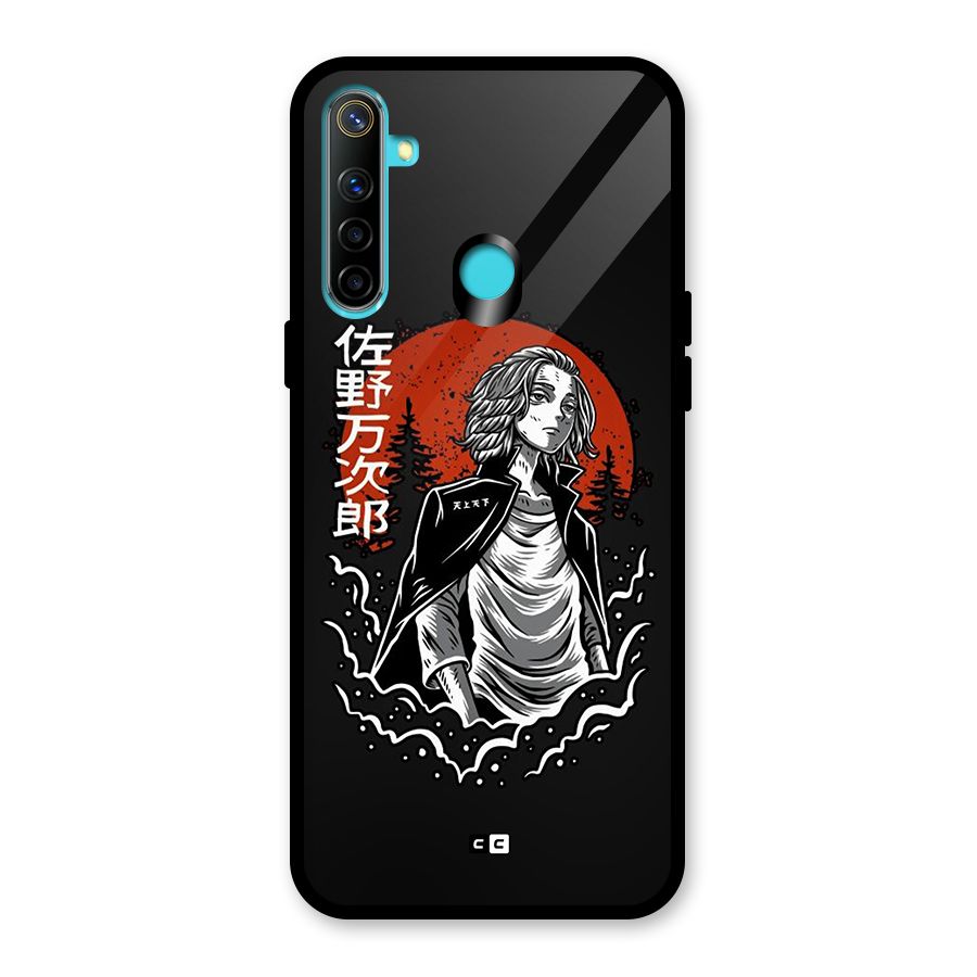 Mickey illustration Glass Back Case for Realme 5s