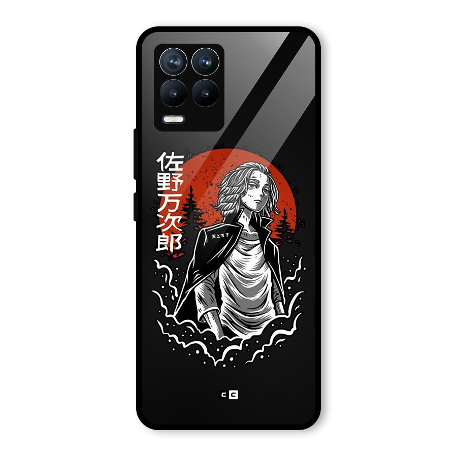 Mickey illustration Glass Back Case for Realme 8
