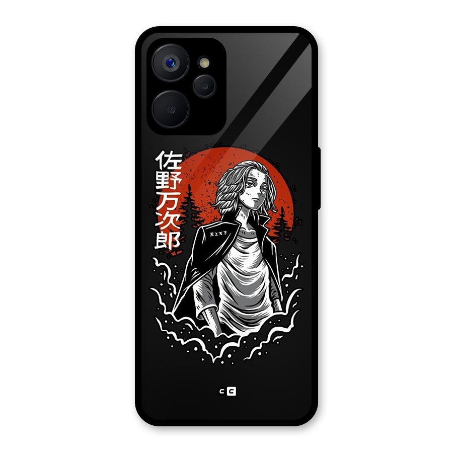 Mickey illustration Glass Back Case for Realme 9i 5G