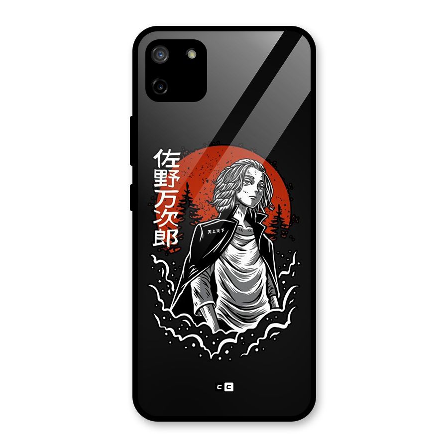 Mickey illustration Glass Back Case for Realme C11