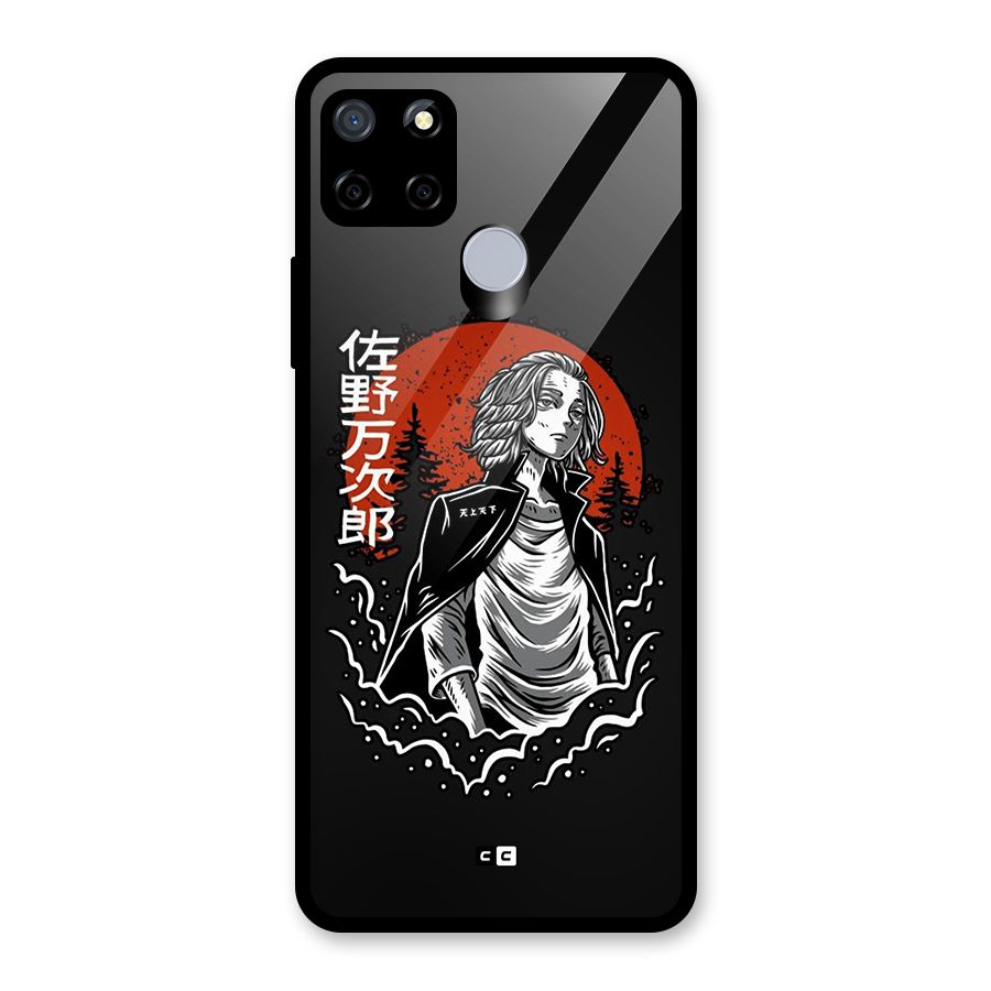 Mickey illustration Glass Back Case for Realme C12