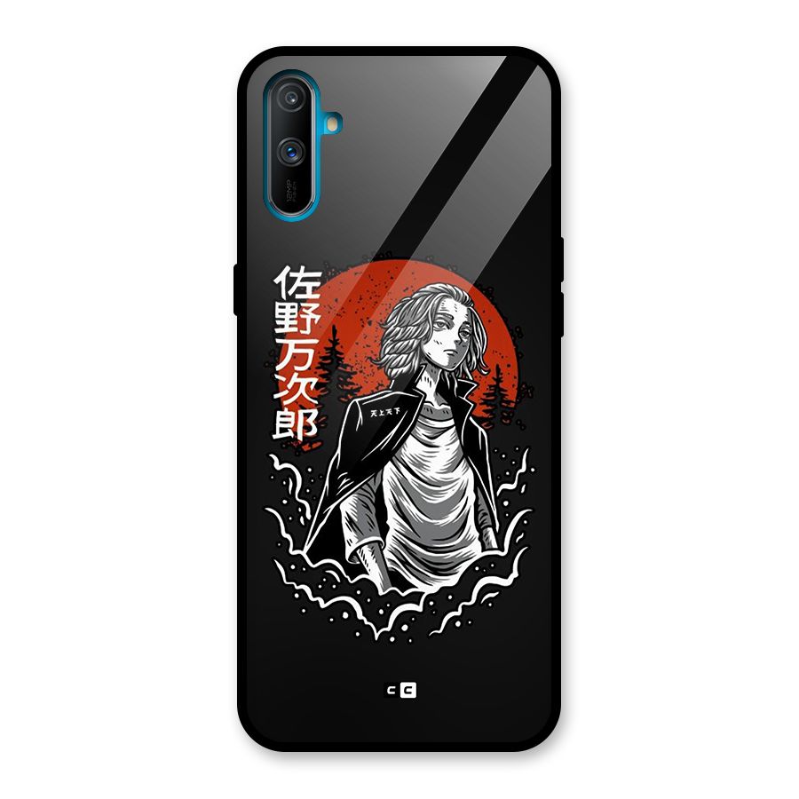 Mickey illustration Glass Back Case for Realme C3
