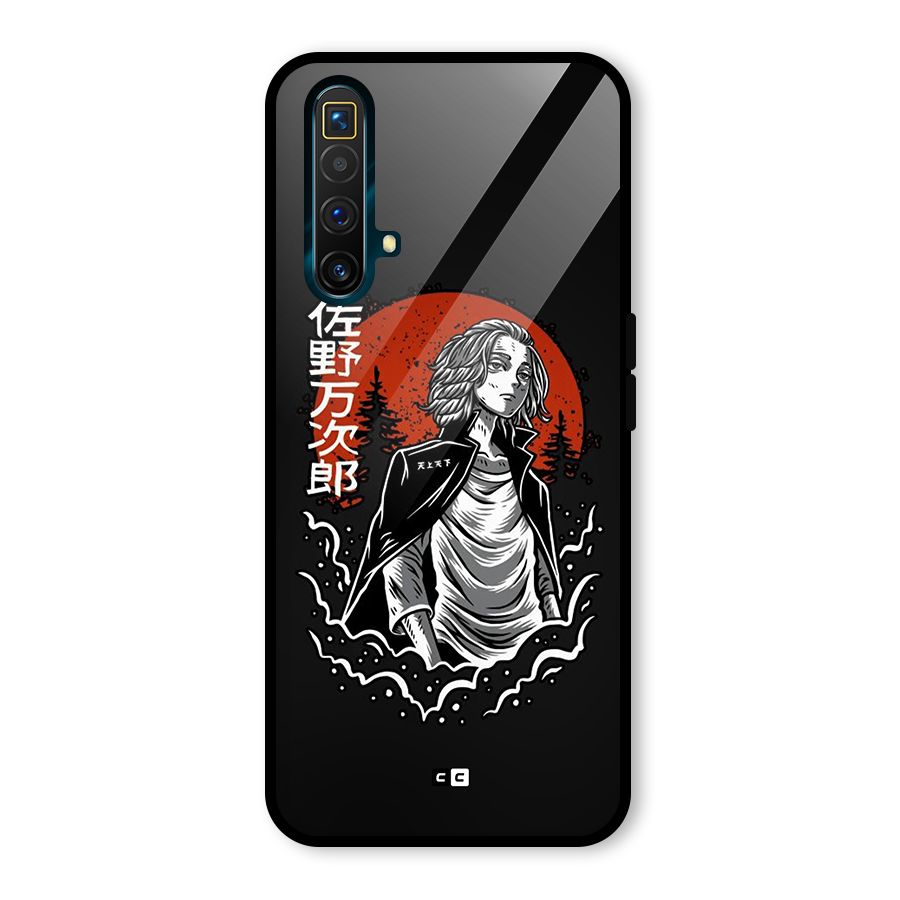 Mickey illustration Glass Back Case for Realme X3