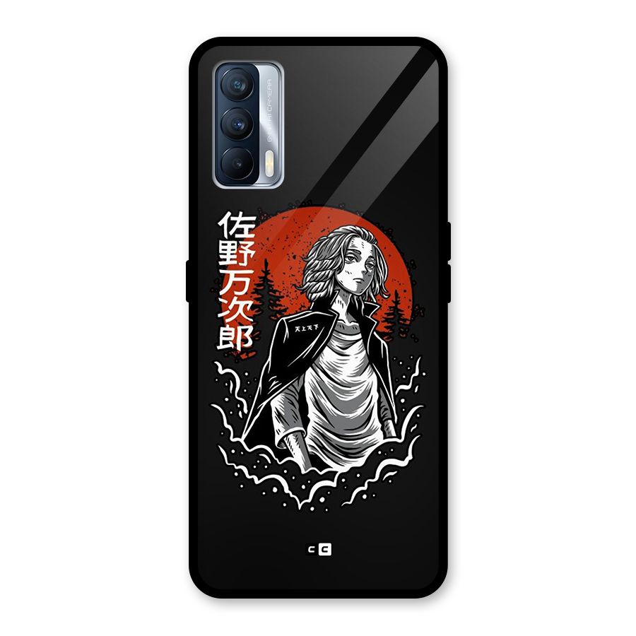 Mickey illustration Glass Back Case for Realme X7