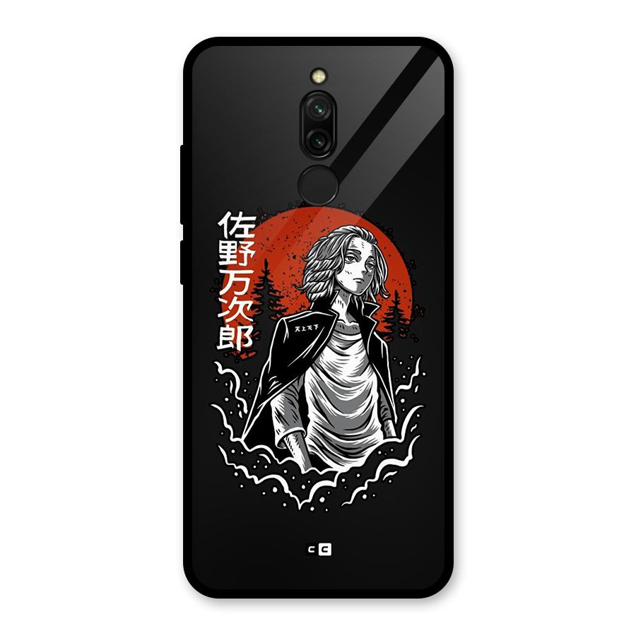 Mickey illustration Glass Back Case for Redmi 8