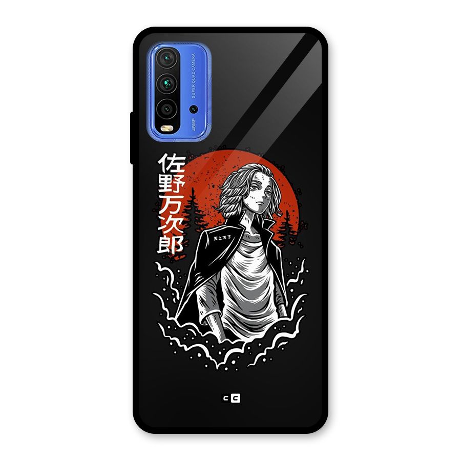 Mickey illustration Glass Back Case for Redmi 9 Power
