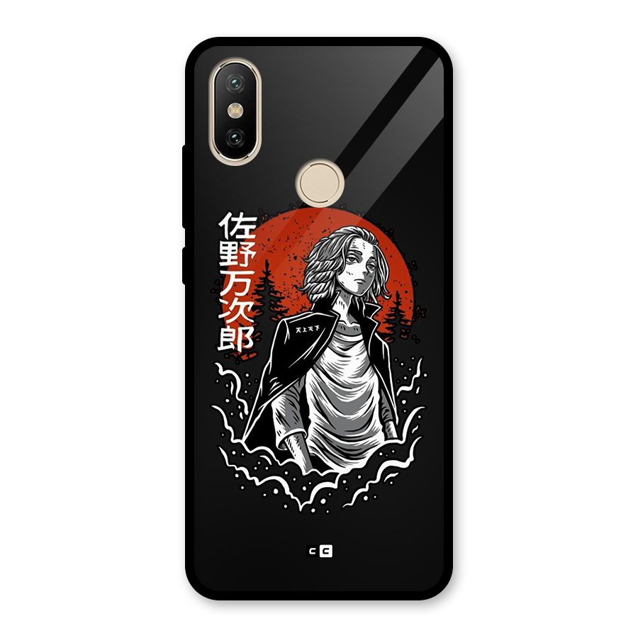 Mickey illustration Glass Back Case for Redmi A2