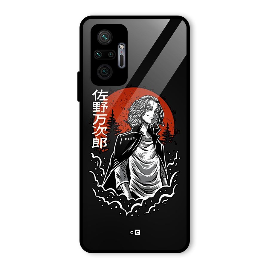 Mickey illustration Glass Back Case for Redmi Note 10 Pro