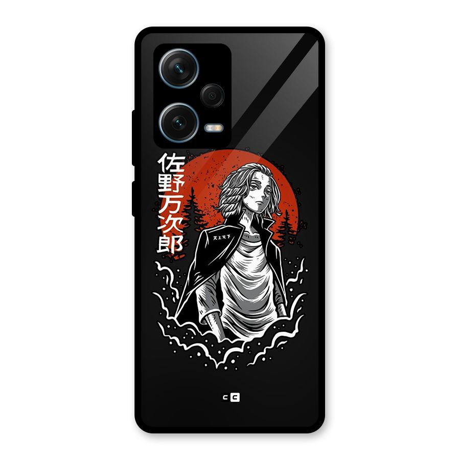 Mickey illustration Glass Back Case for Redmi Note 12 Pro Plus 5G