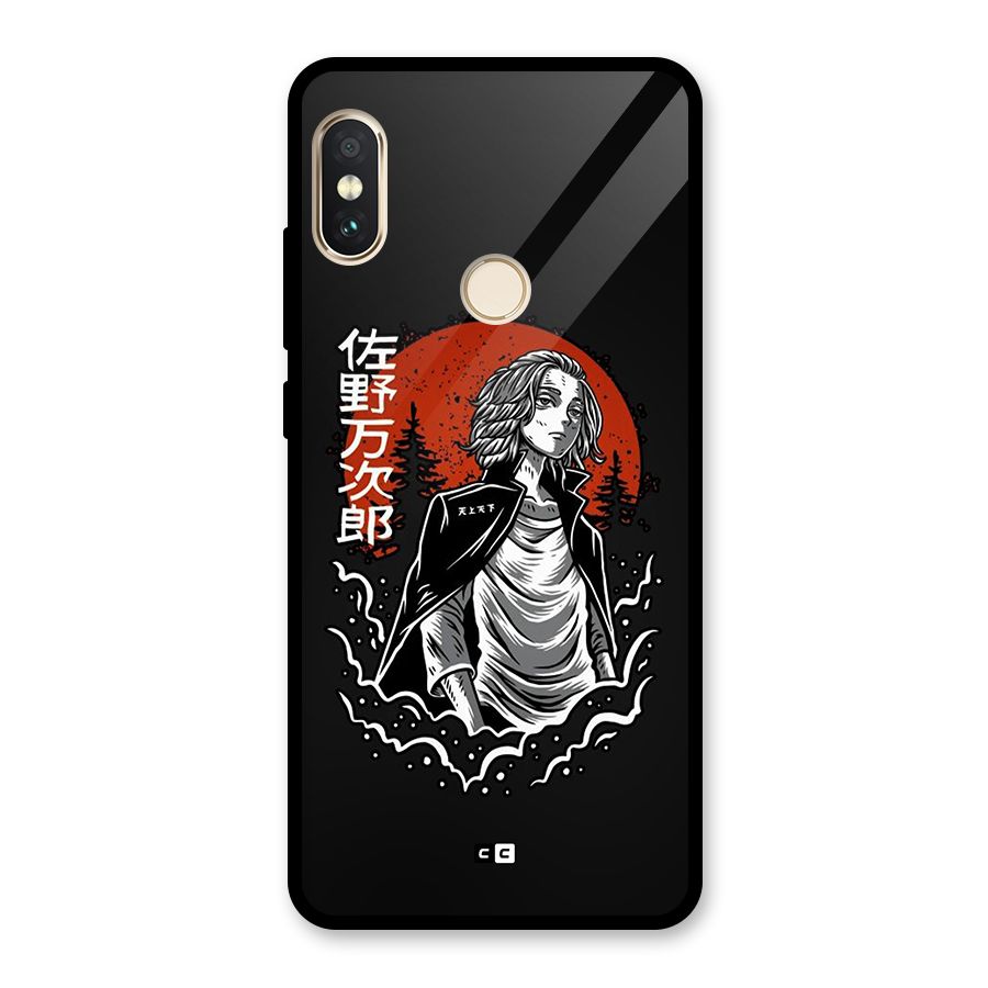 Mickey illustration Glass Back Case for Redmi Note 5 Pro