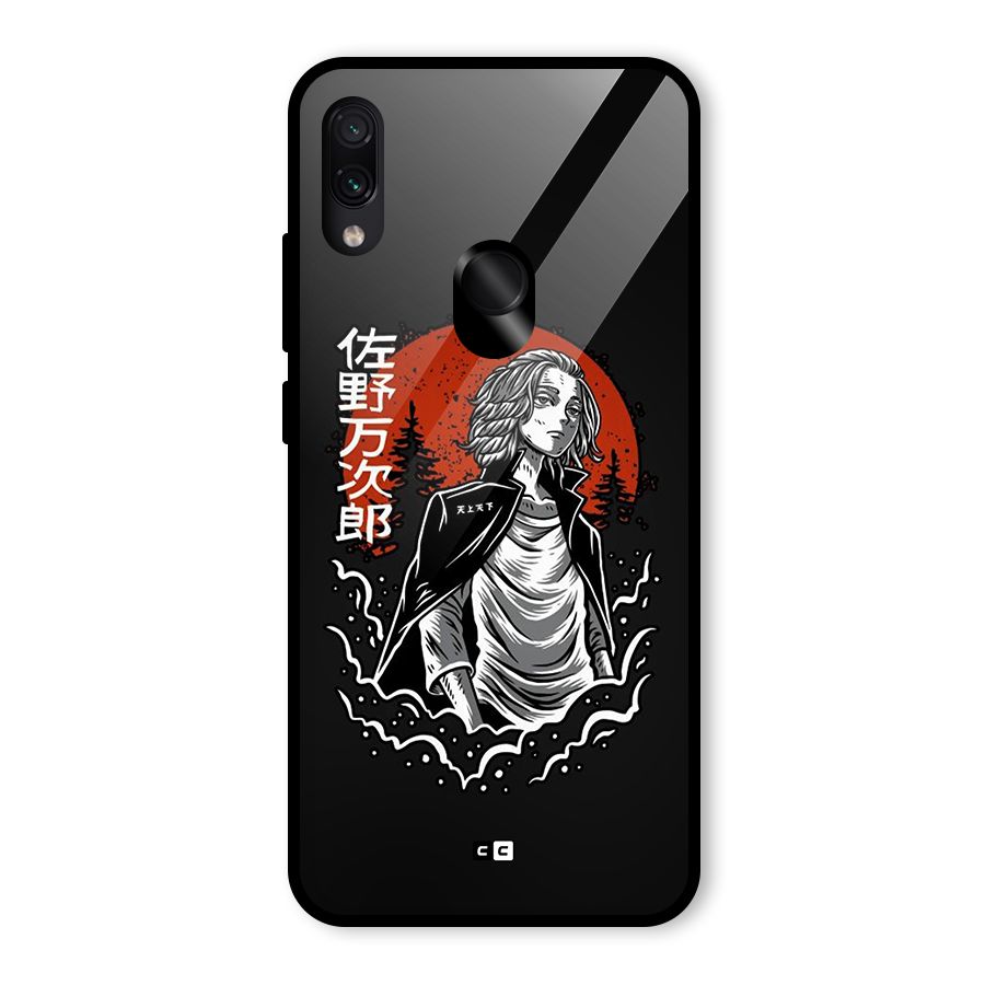 Mickey illustration Glass Back Case for Redmi Note 7 Pro